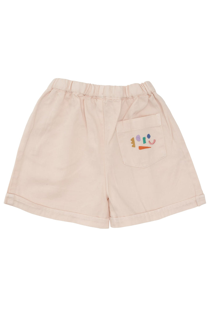TWILL SHORTS M. BRODERI - SOFT PINK