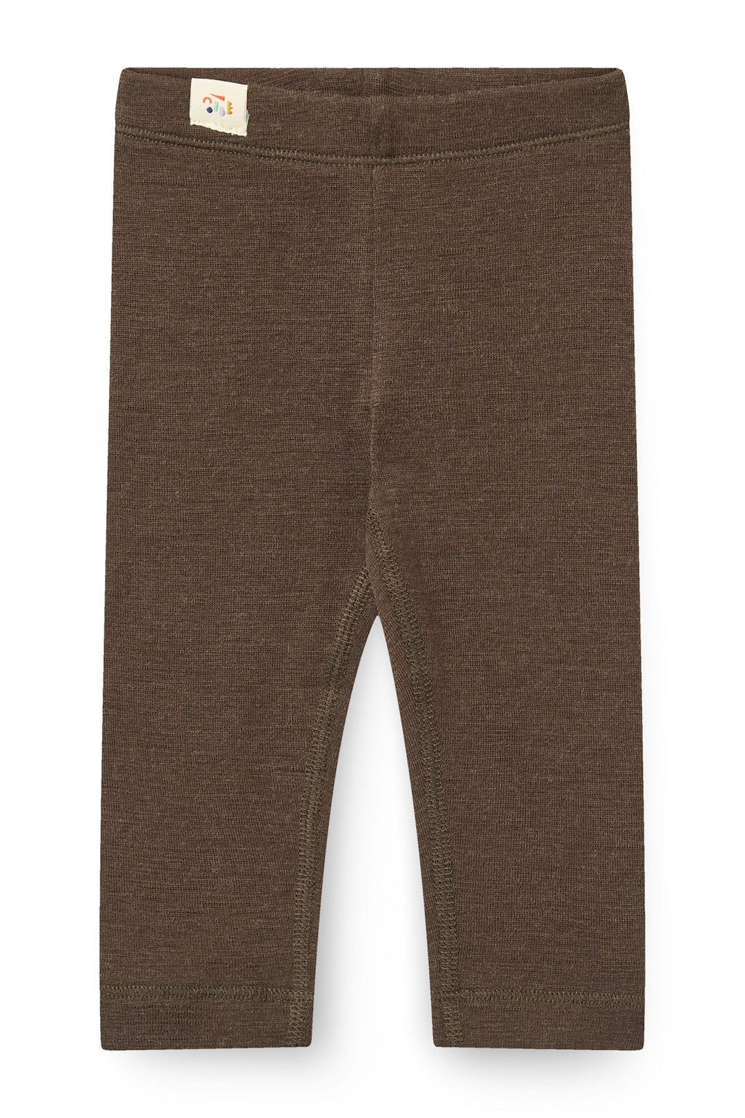 LEGGINGS I TYND MERINOULD - DK BROWN