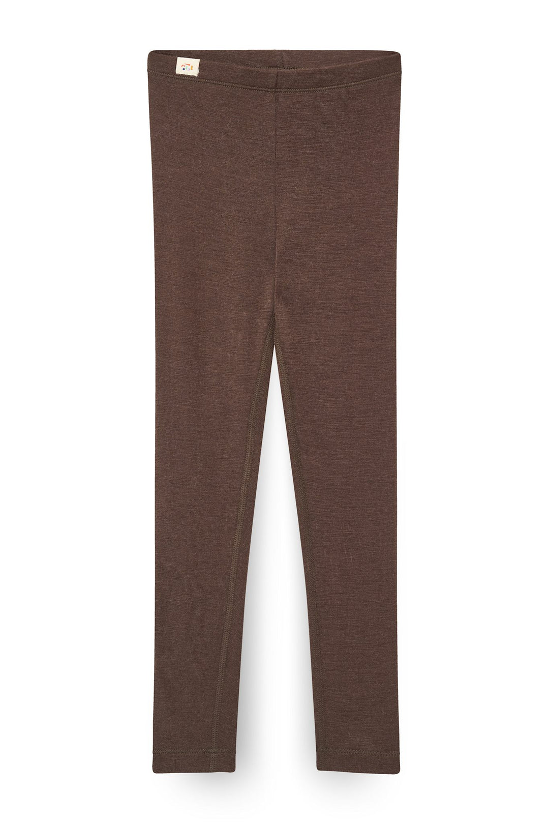 LEGGINGS I TYND MERINOULD - DK BROWN