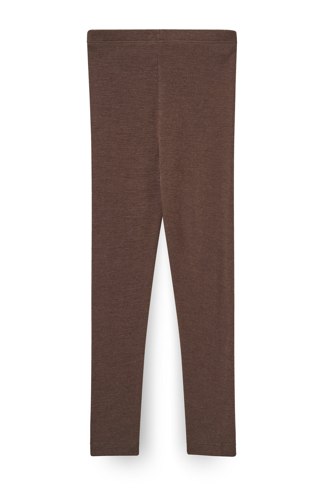 LEGGINGS I TYND MERINOULD - DK BROWN
