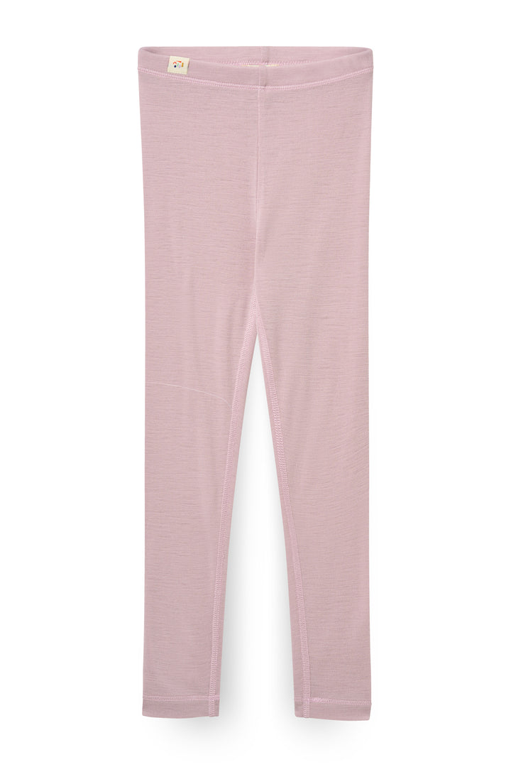Leggings i Tynd Merinould - Violet Ice