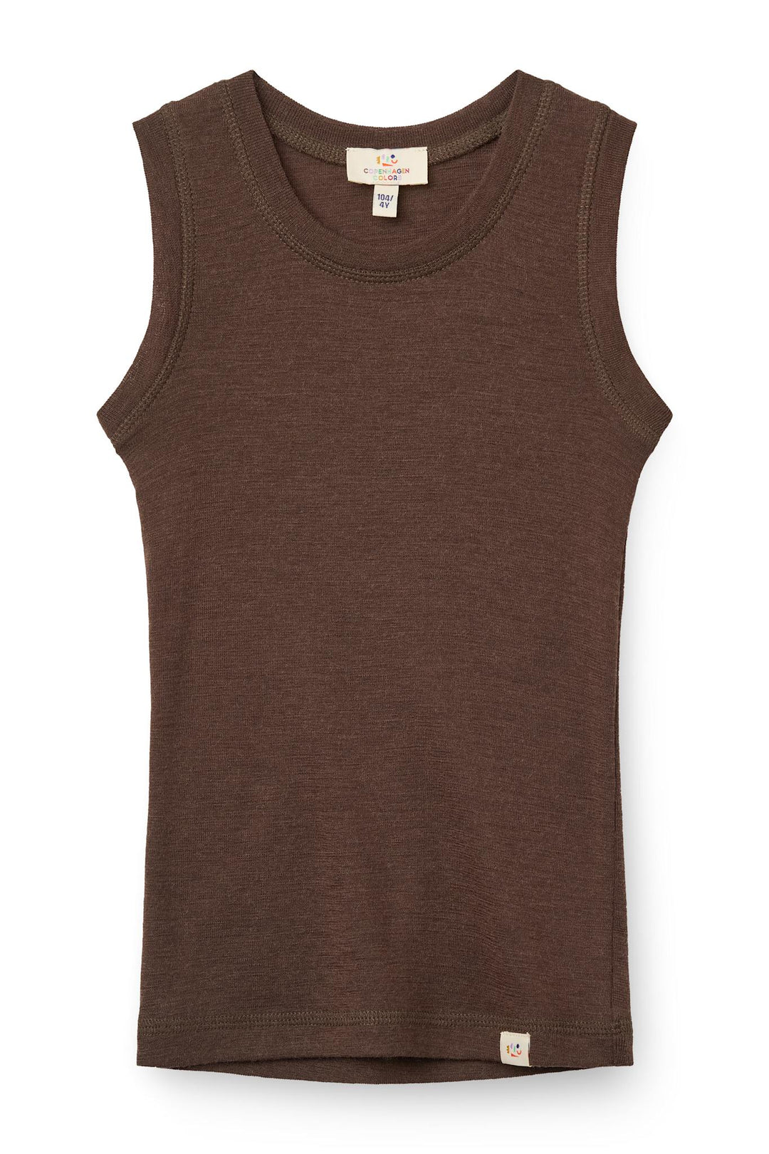 Merino Light Knitted Tank - DK BROWN