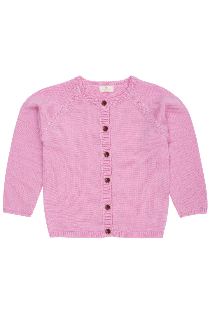 STRIKKET CARDIGAN I MERINOULD - SYRINGA