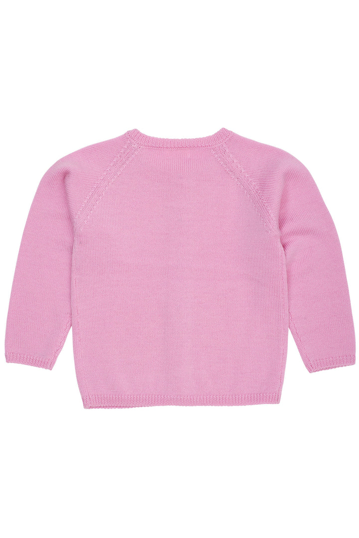 STRIKKET CARDIGAN I MERINOULD - SYRINGA