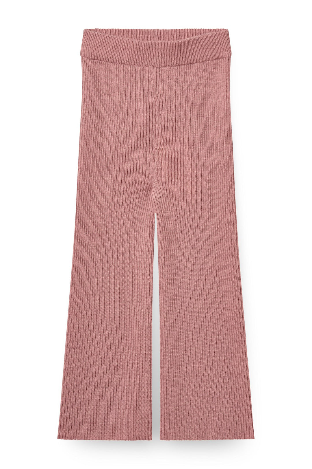 Rib Bukser med Vidde i Merinould - Winter Rose