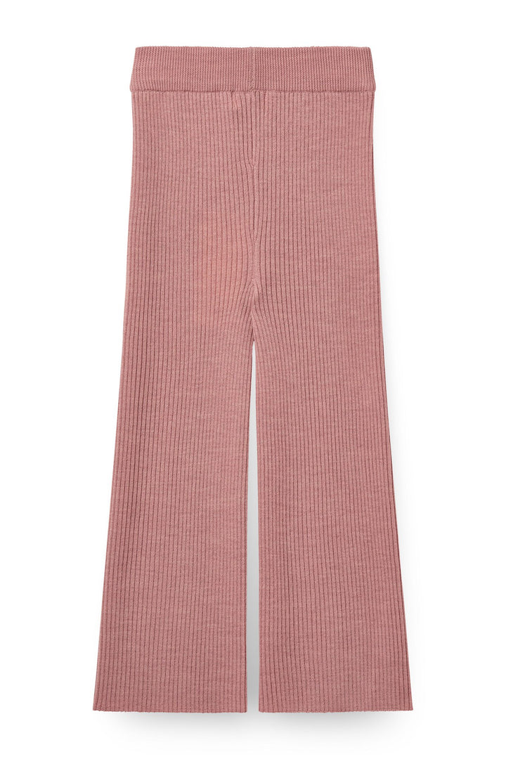 Rib Bukser med Vidde i Merinould - Winter Rose