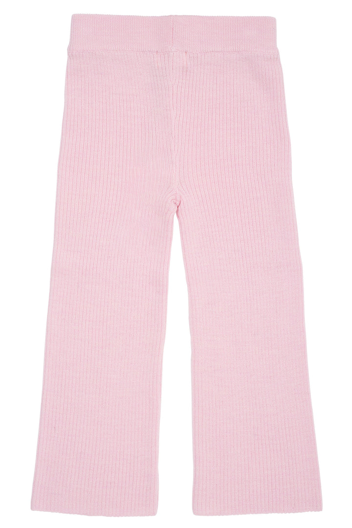 RIB BUKSER M. VIDDE I MERINOULD - BUBBLEGUM