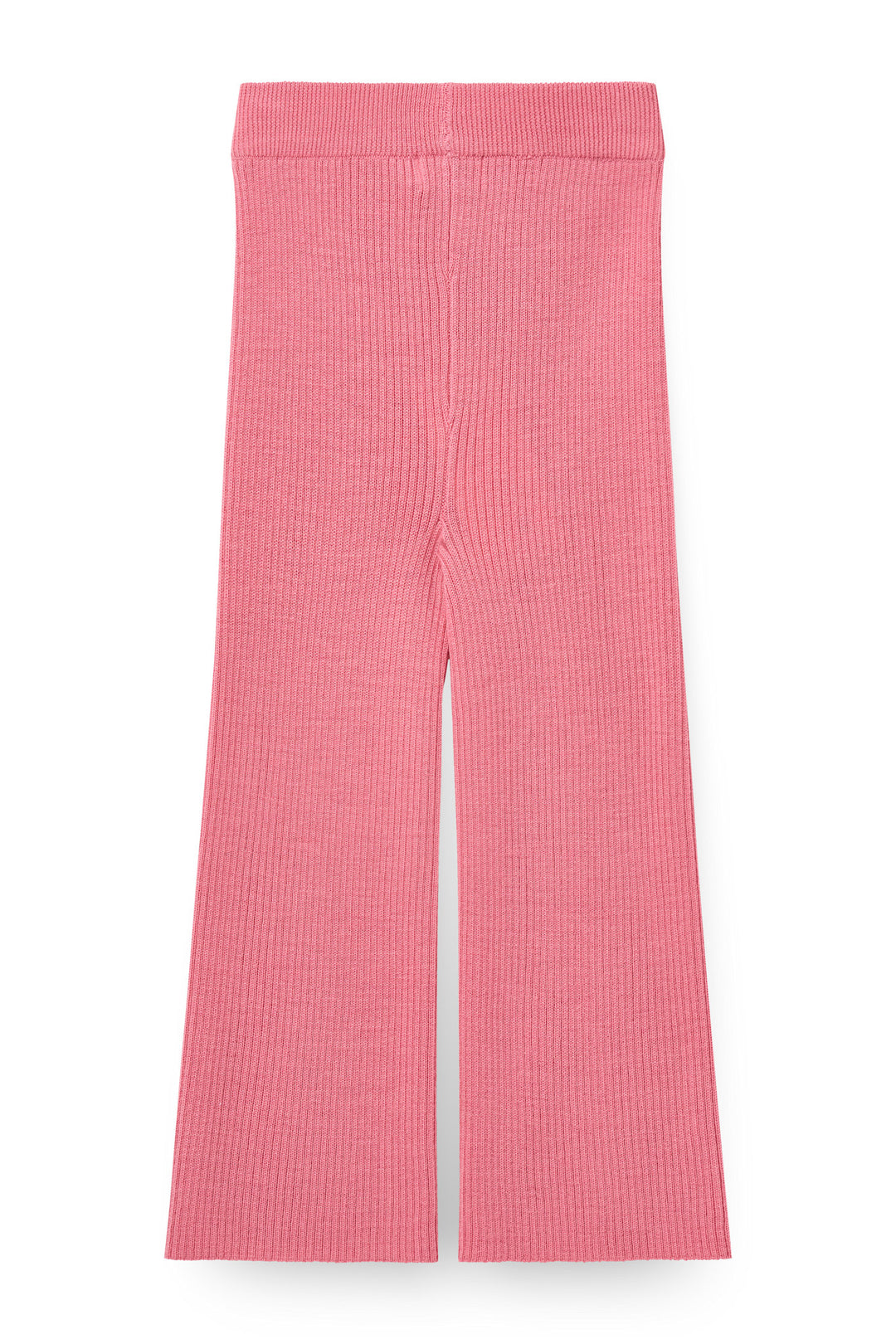 Rib Bukser med Vidde i Merinould - Blossom Pink