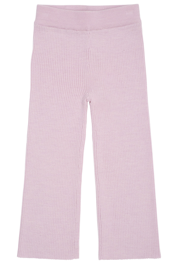 RIB BUKSER M. VIDDE I MERINOULD - LAVENDER