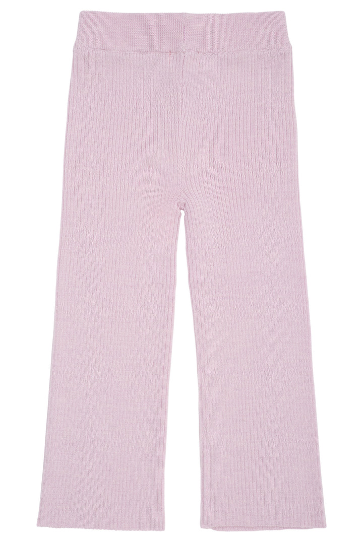 RIB BUKSER M. VIDDE I MERINOULD - LAVENDER