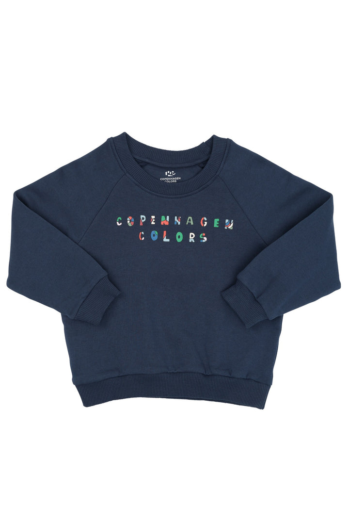 BLØD SWEATSHIRT M. LOGO - NAVY