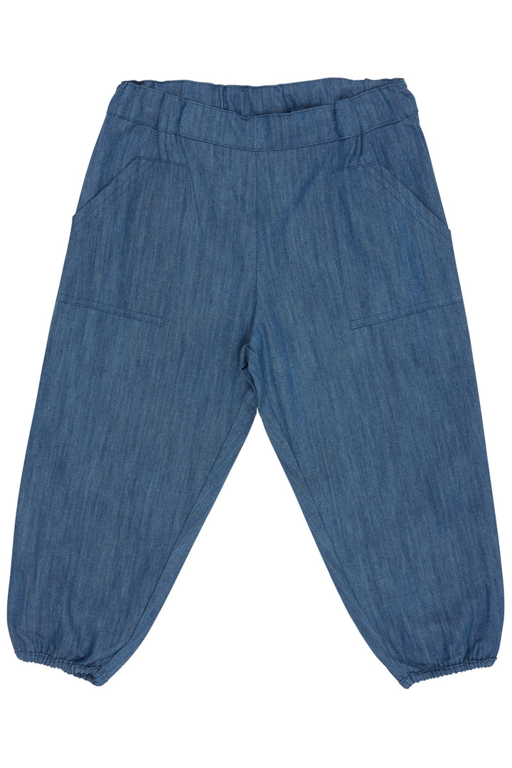 LETTE DENIM BUKSER - LT DENIM BLUE