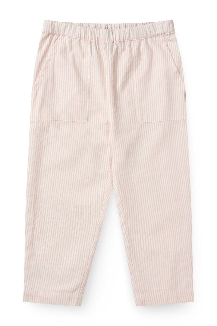 BÆK OG BØLGE BUKS - DUSTY ROSE W CREAM STRIPE