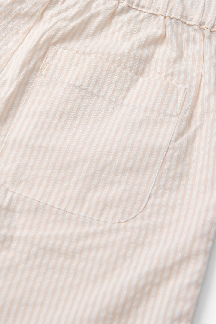 BÆK OG BØLGE BUKS - DUSTY ROSE W CREAM STRIPE