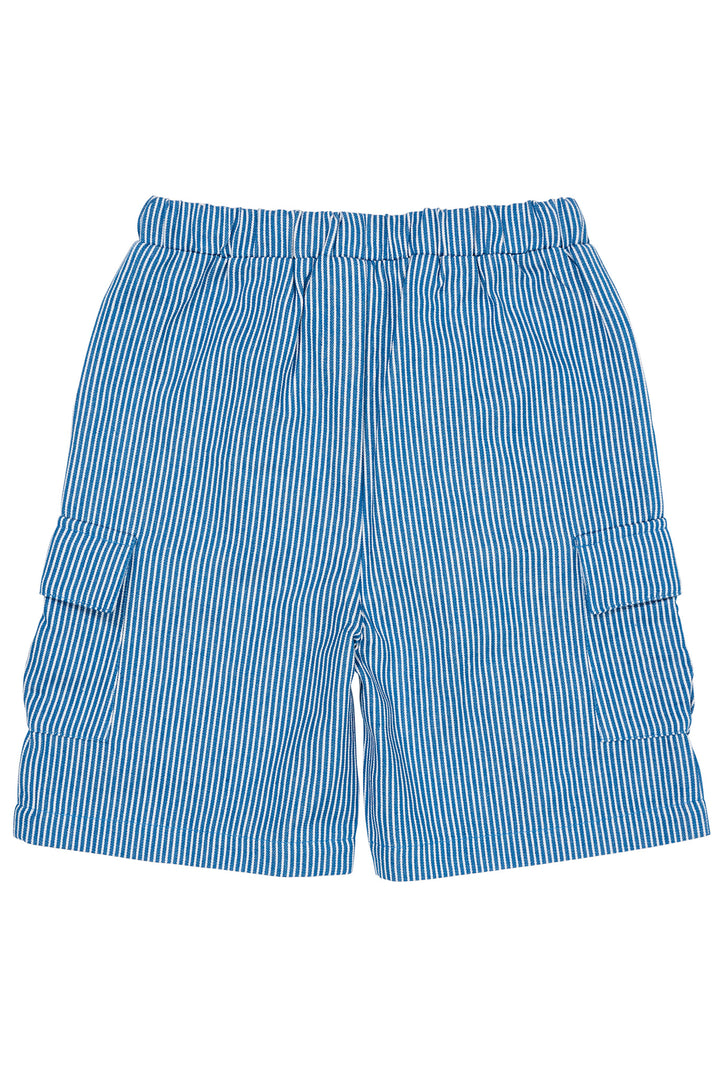 STRIBET SHORTS M. LOMME - SHARP BLUE STRIPE