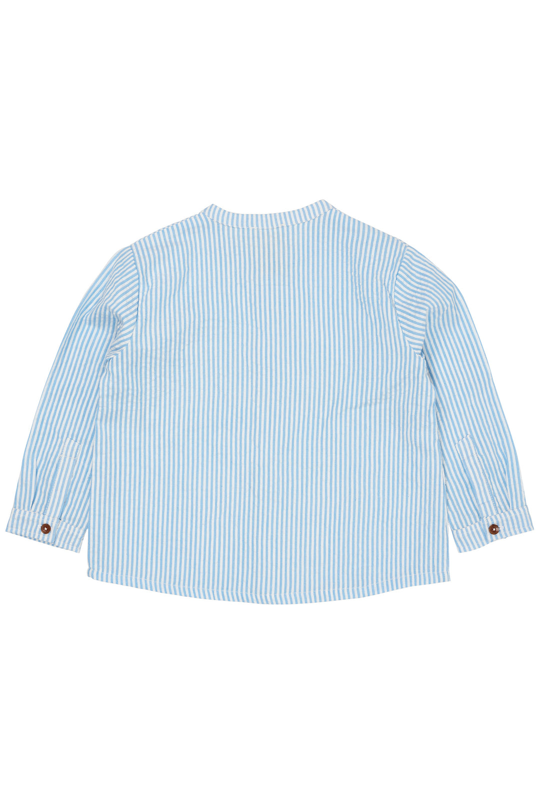 BÆK OG BØLGE SKJORTE - SKY BLUE W CREAM STRIPE