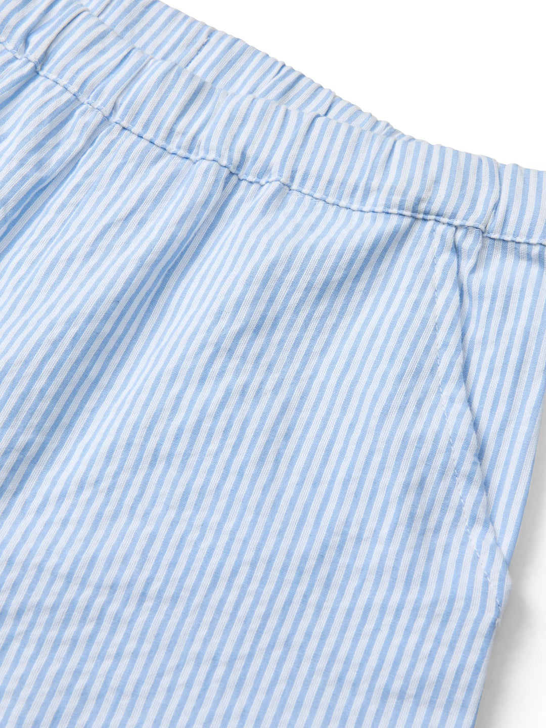 BÆK OG BØLGE SHORTS - SKY BLUE W CREAM STRIPE