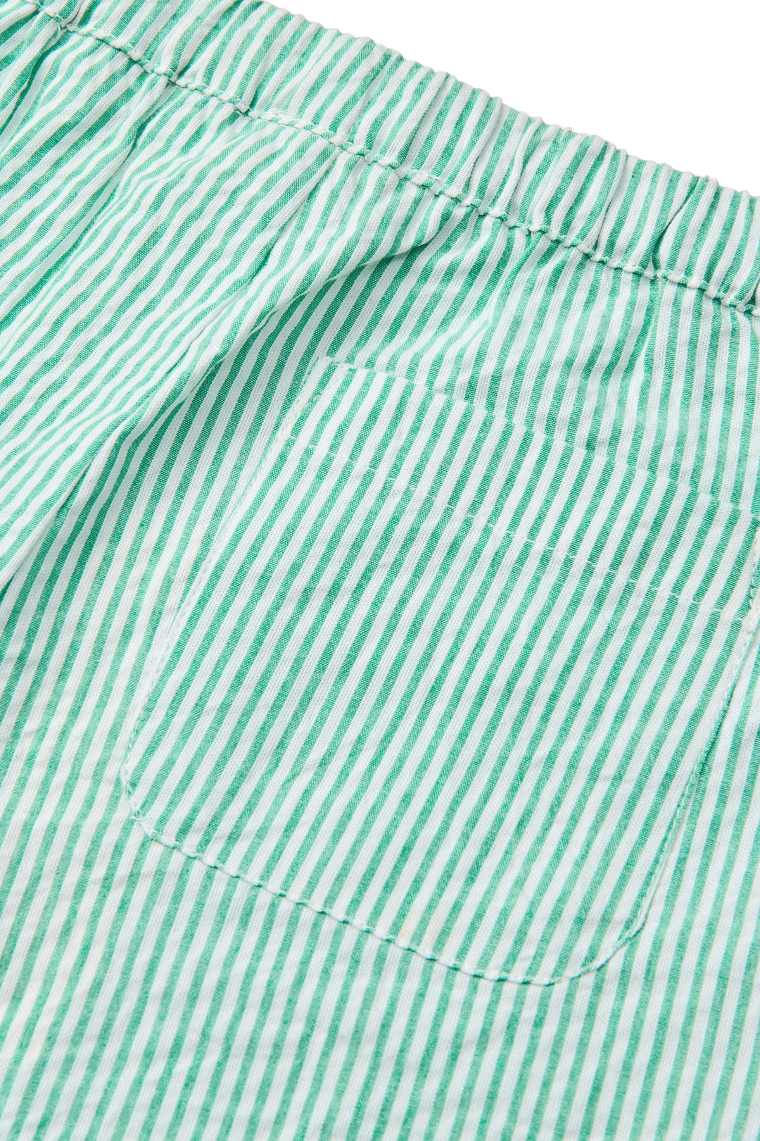 BÆK OG BØLGE BUKS - SHARP GREEN W CREAM STRIPE