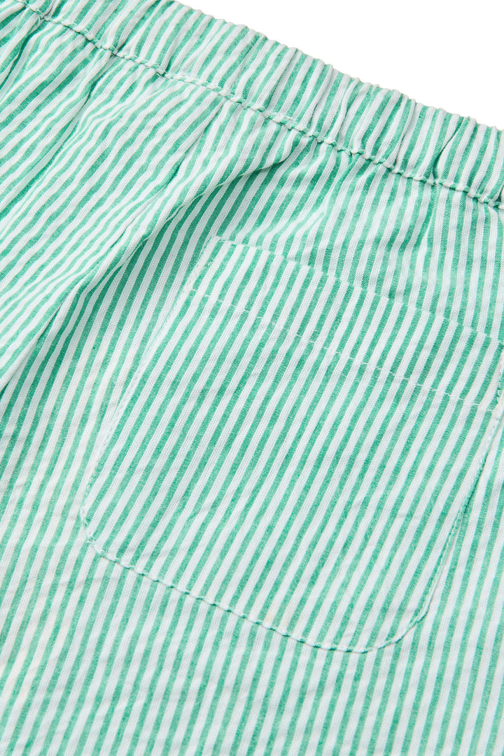 BÆK OG BØLGE BUKS - SHARP GREEN W CREAM STRIPE