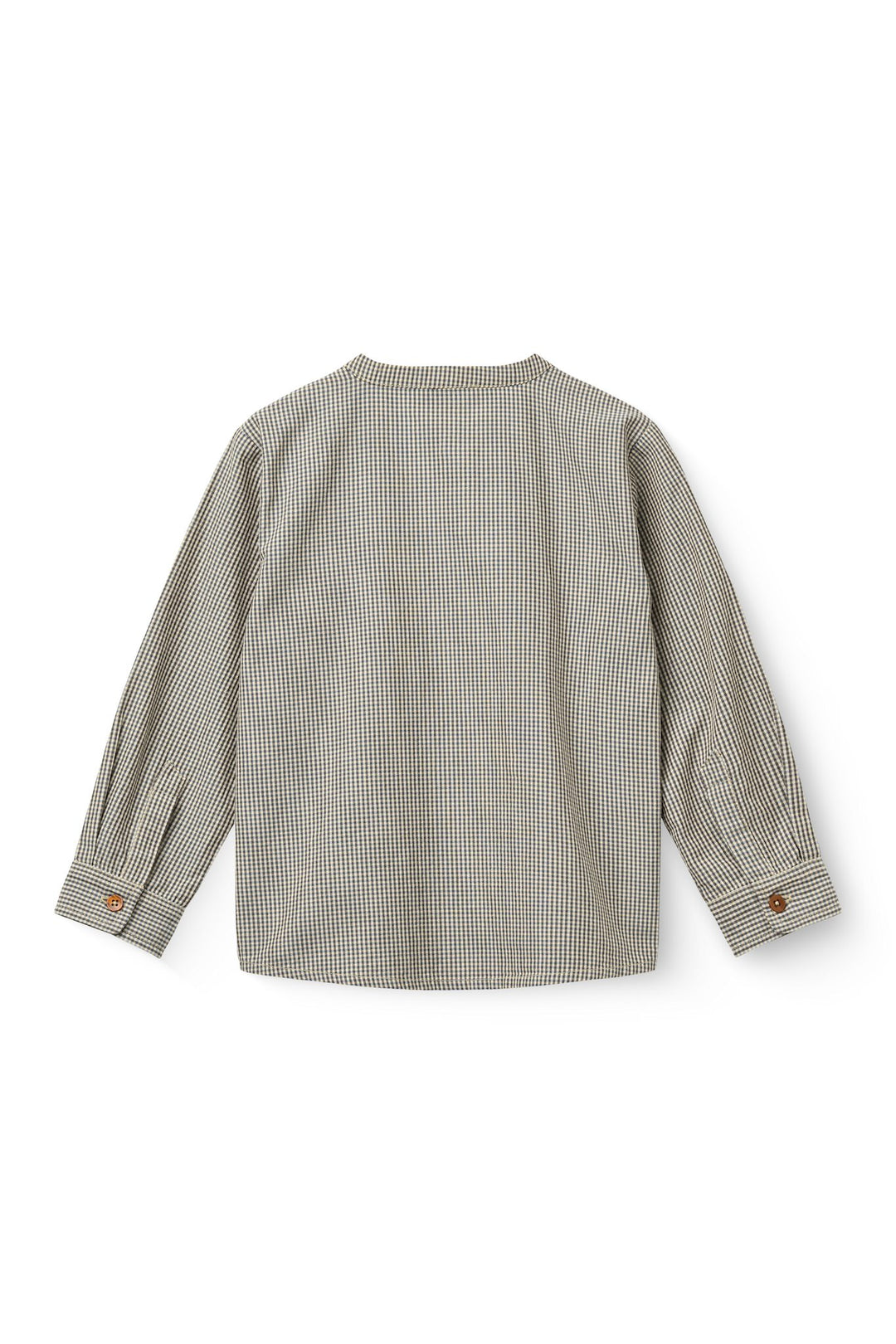 Ternet Bluse Med Knaplukning - ENDLESS SKY/ BROWN CHECK COMB