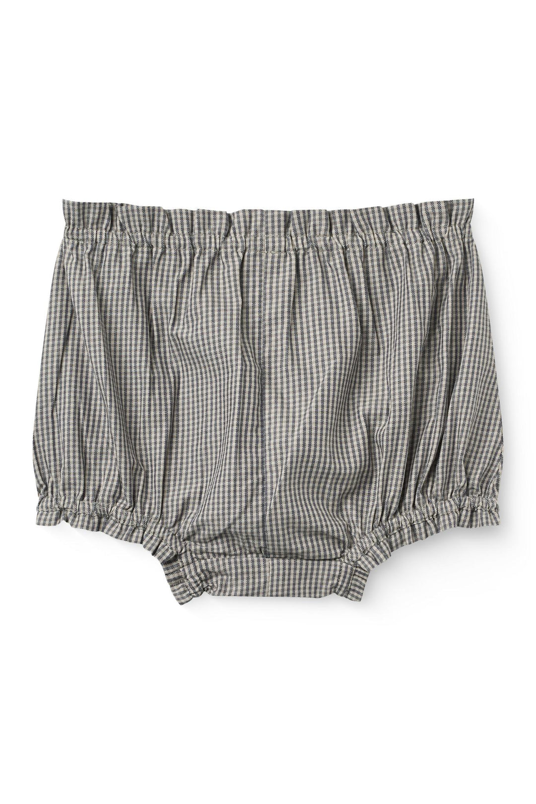 Ternet Broderet Baby Sæt m. Bluse og Bloomers - Grey Check Comb.