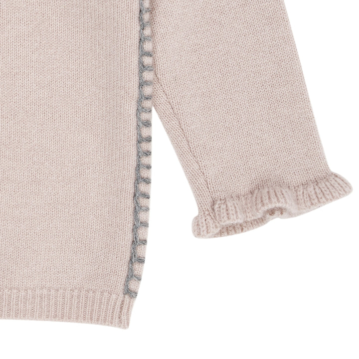 Cashmere Blouse m. Hjerte - Beige