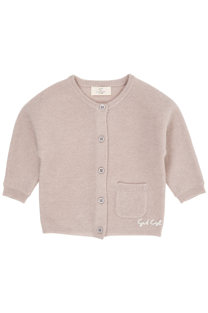 Cashmere Classic Baby Cardigan - Beige