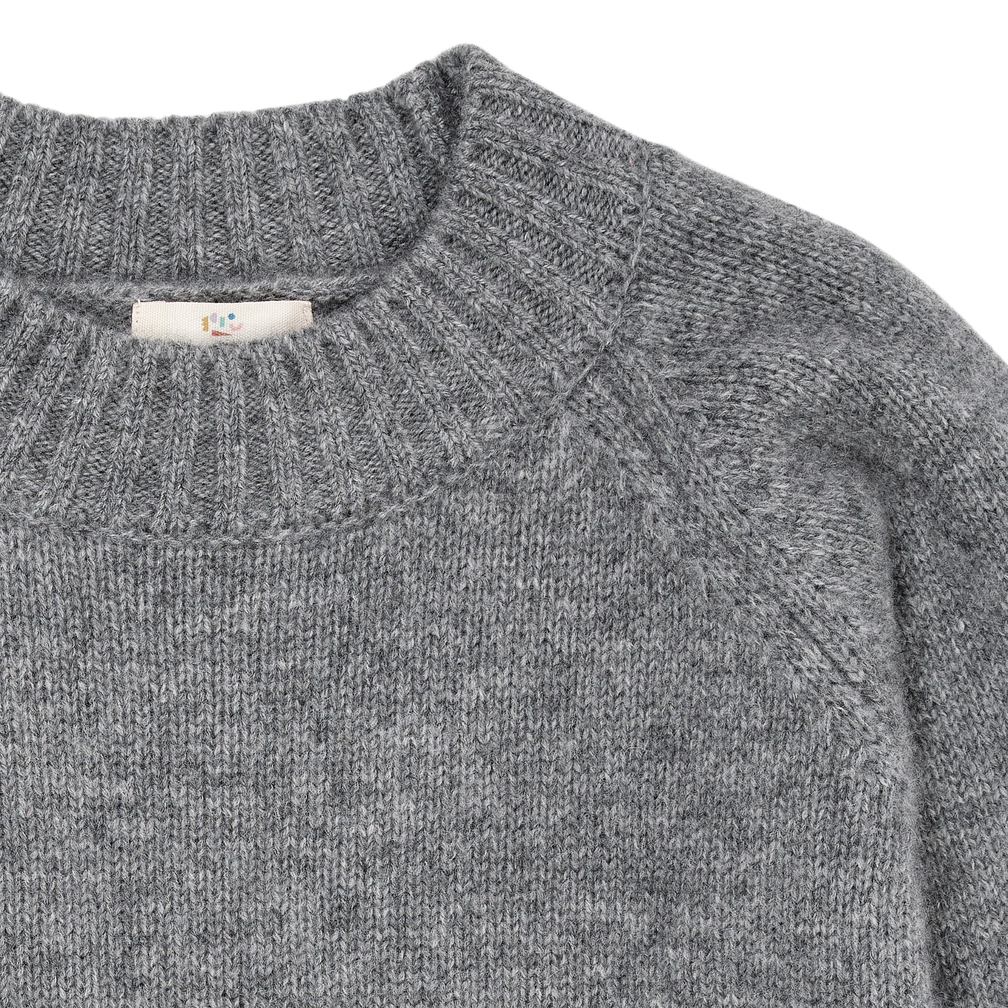 CASHMERE CLASSIC TURTLE NECK PULLOVER - GREY MEL