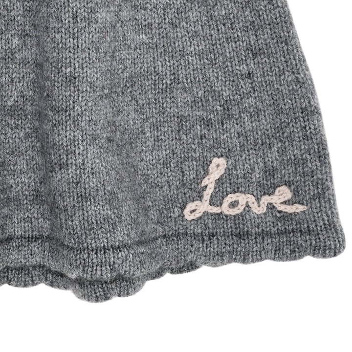 CASHMERE NEDERDEL M. BRODERI - GREY MEL