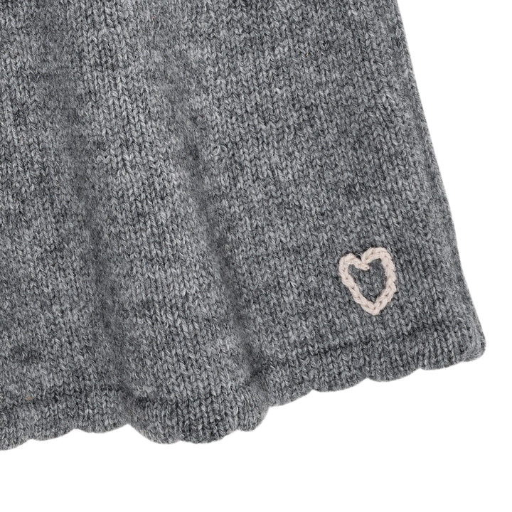 CASHMERE NEDERDEL M. BRODERI - GREY MEL