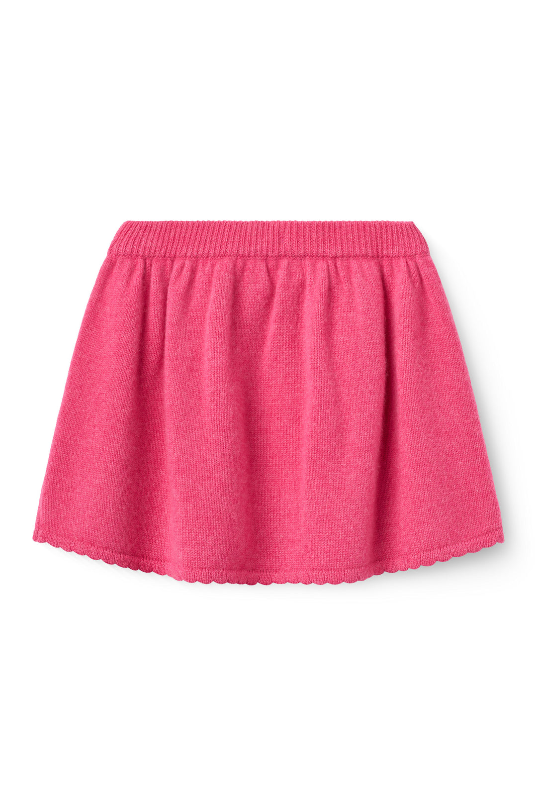 Cashmere Nederdel m. Broderi - Fuschsia