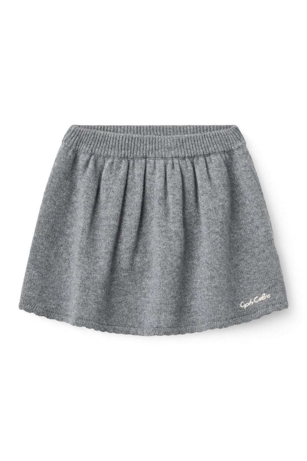 CASHMERE NEDERDEL M. BRODERI - GREY MELANGE