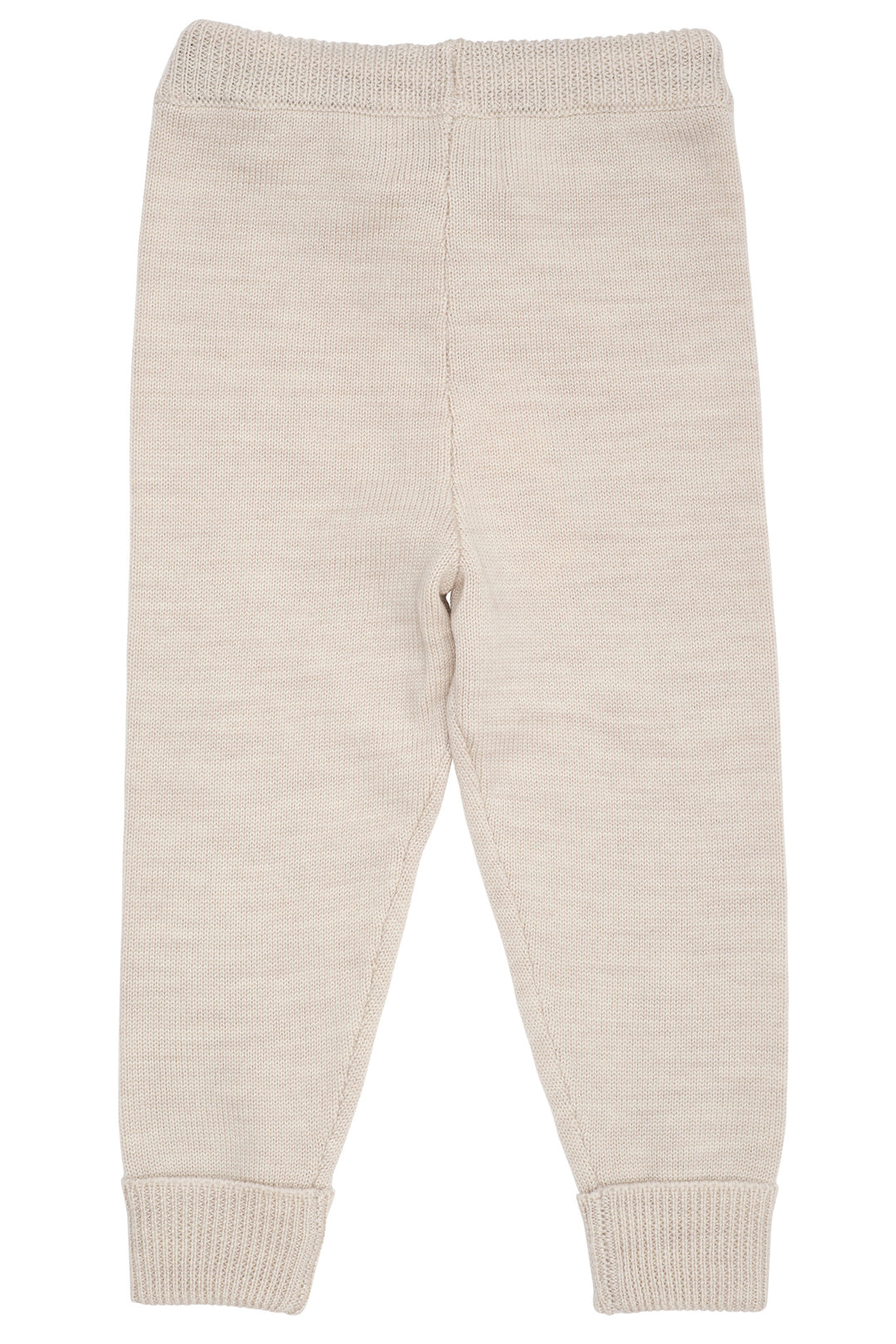 MERINO ULD BUKSER - PALE CREAM MELANGE