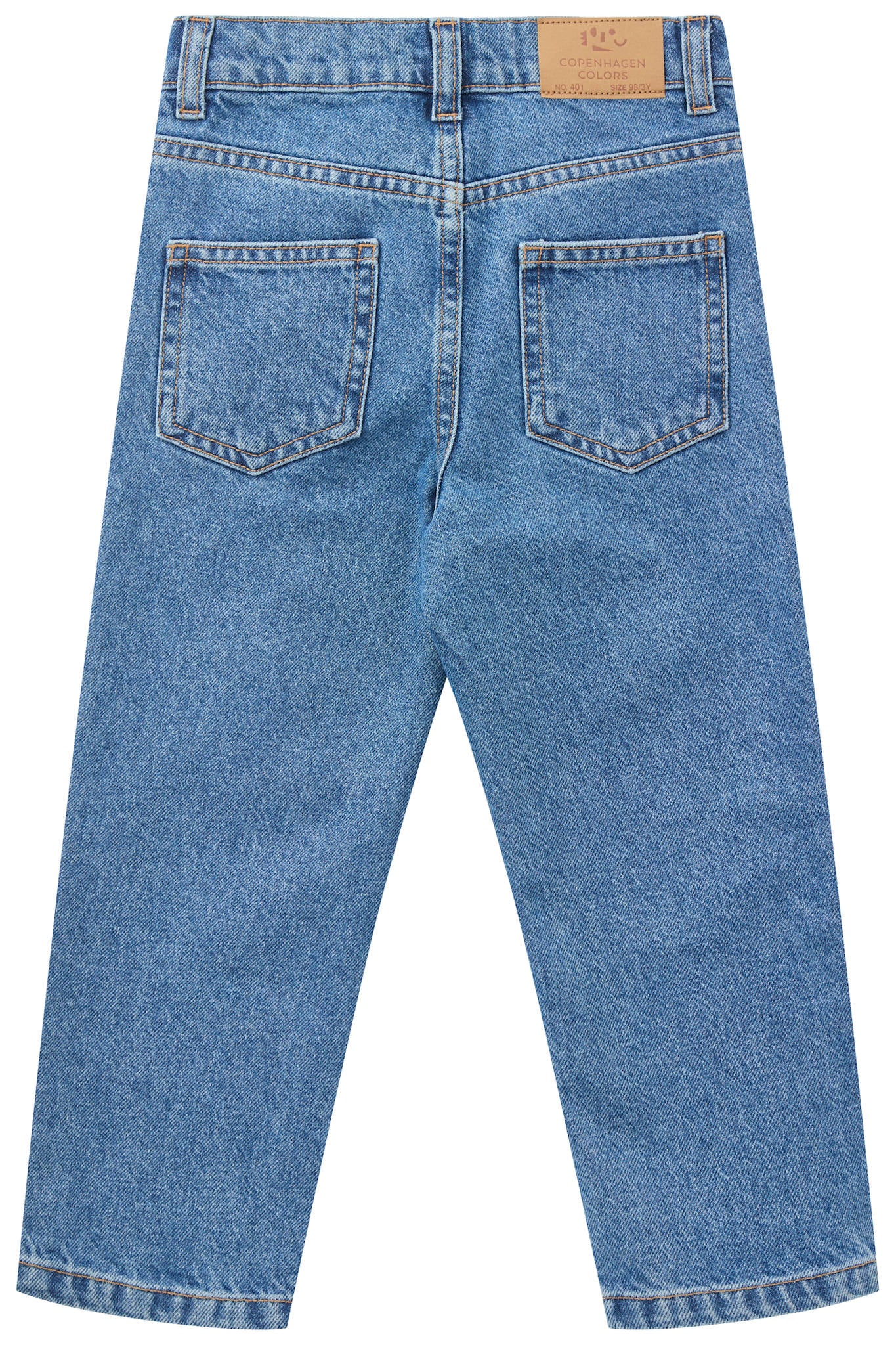 ØKOLOGISKE JUNIOR JEANS - NORMAL PASFORM - INDIGO BLUE WASHED