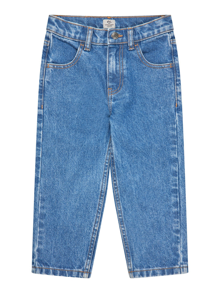 ØKOLOGISKE JUNIOR JEANS - NORMAL PASFORM - INDIGO BLUE WASHED