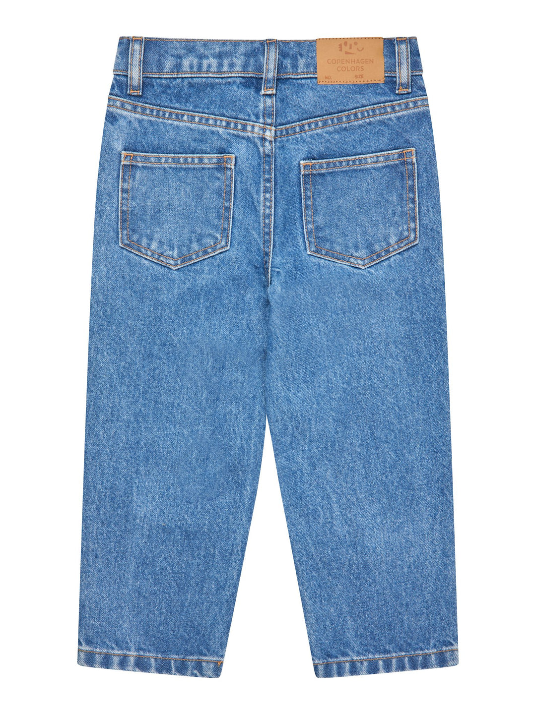 ØKOLOGISKE JUNIOR JEANS - NORMAL PASFORM - INDIGO BLUE WASHED
