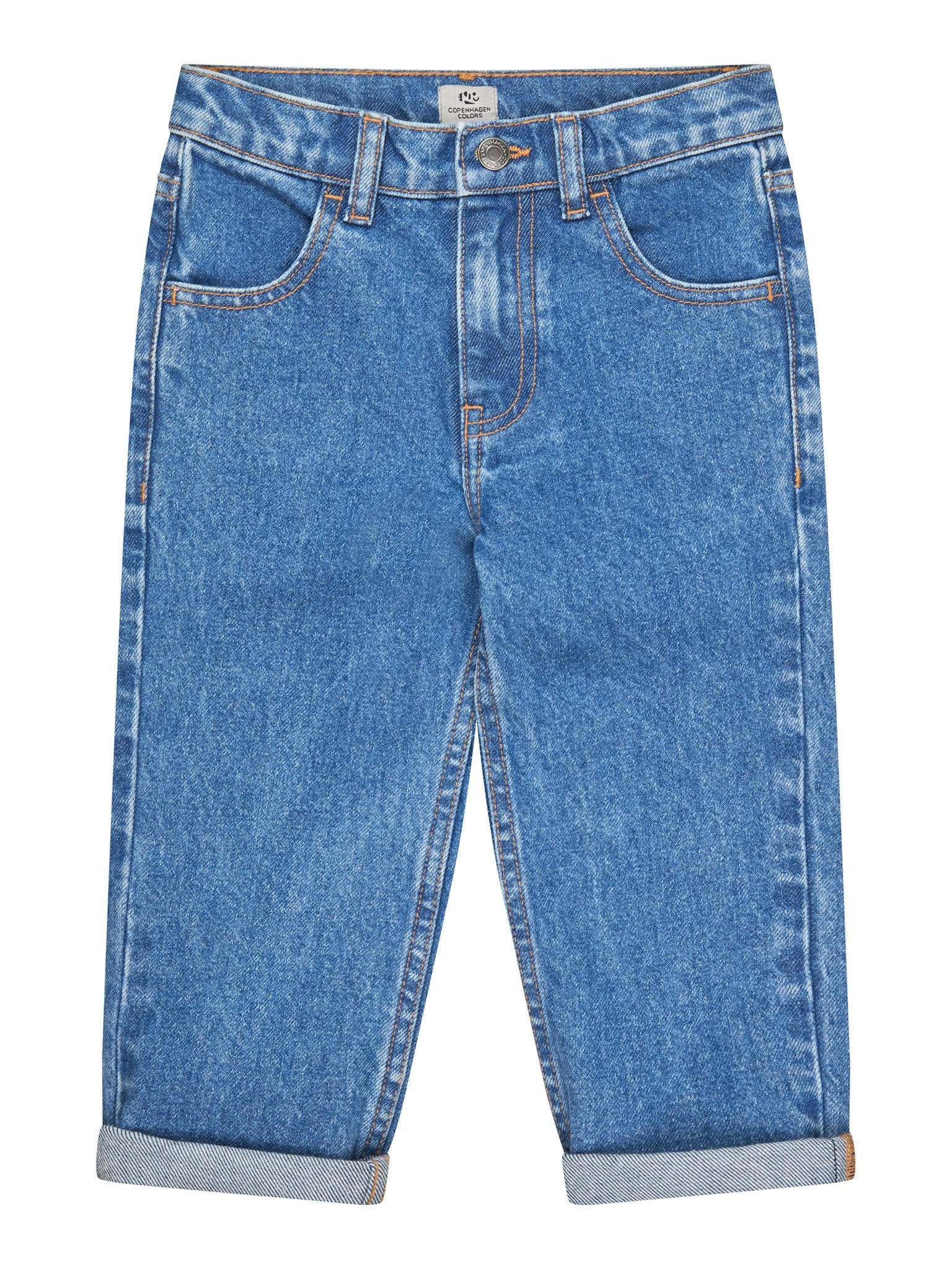 ØKOLOGISKE JUNIOR JEANS - NORMAL PASFORM - INDIGO BLUE WASHED