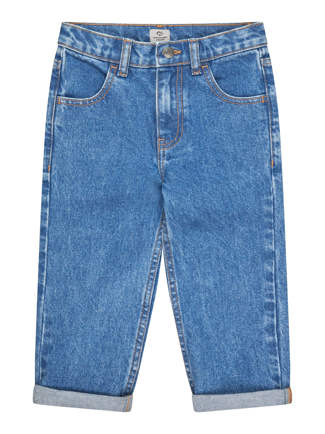 ØKOLOGISKE JUNIOR JEANS - NORMAL PASFORM - INDIGO BLUE WASHED