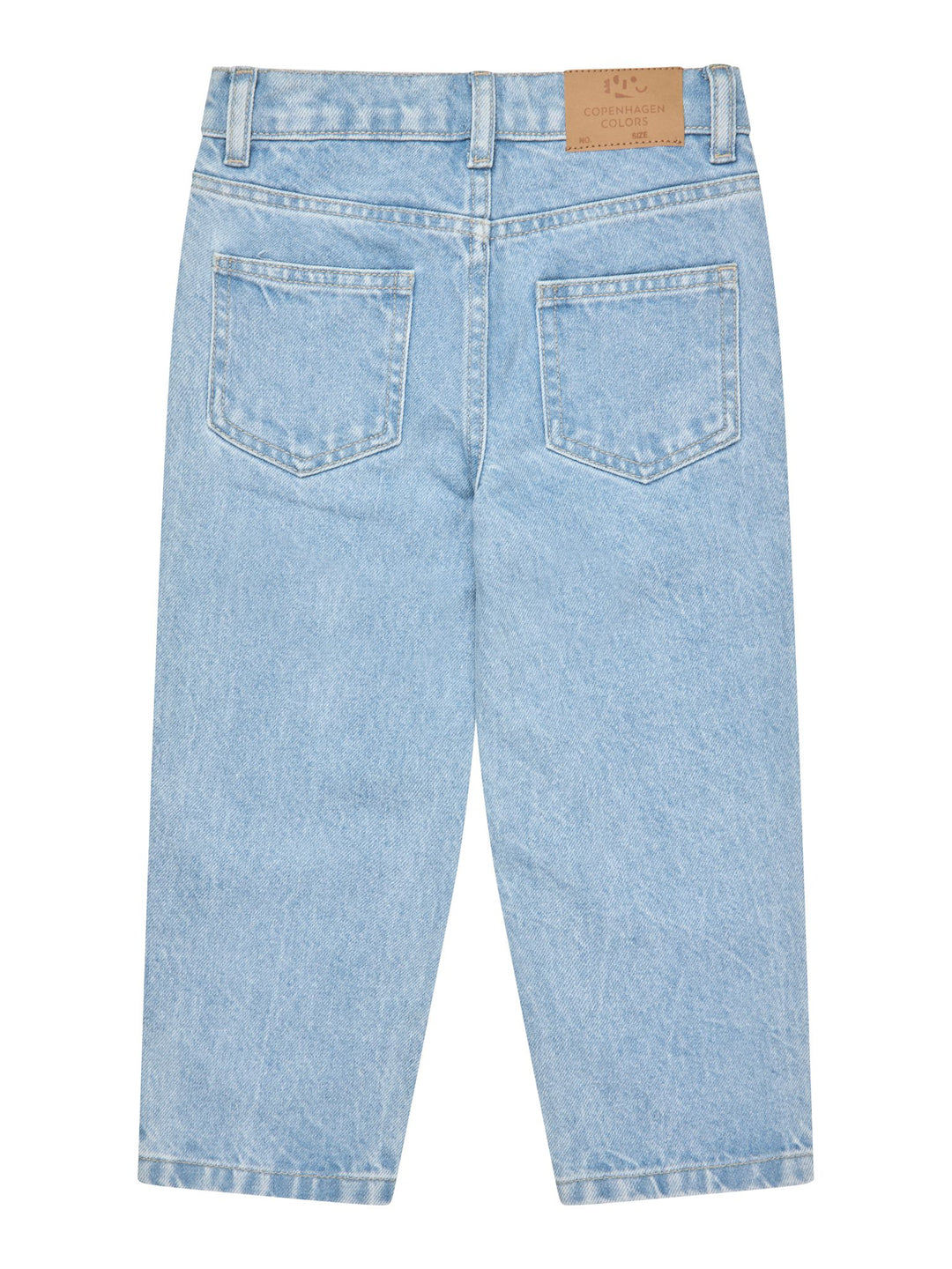 ØKOLOGISKE JUNIOR JEANS - NORMAL PASFORM - LT BLUE INDIGO WASHED