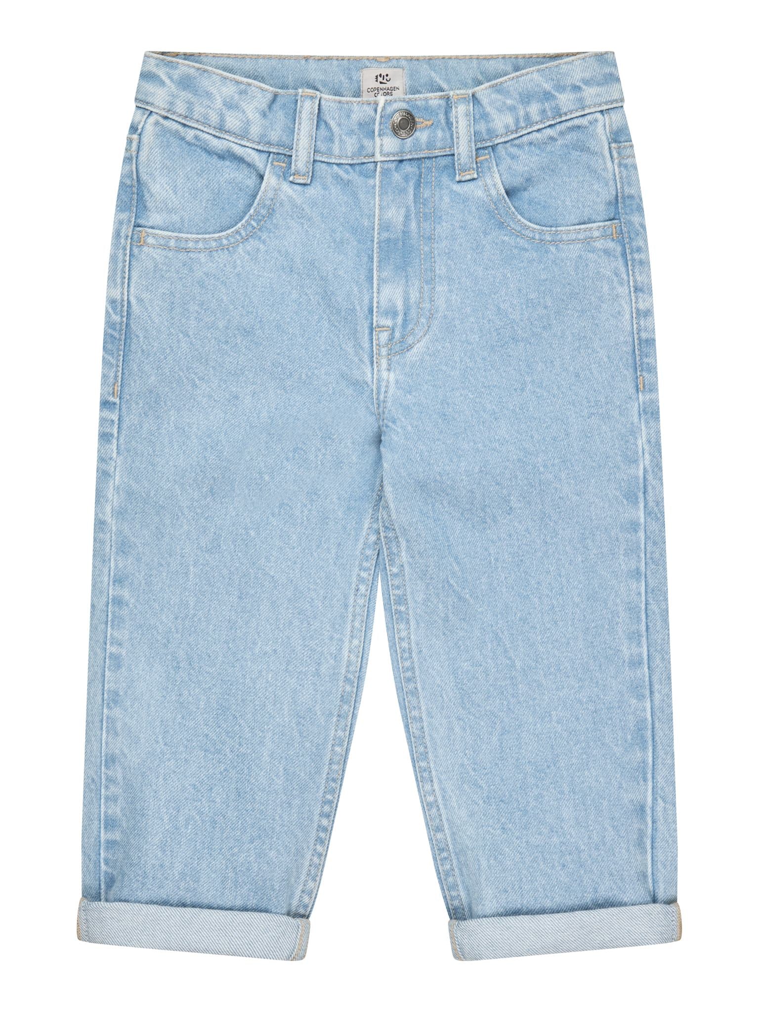 ØKOLOGISKE JUNIOR JEANS - NORMAL PASFORM - LT BLUE INDIGO WASHED
