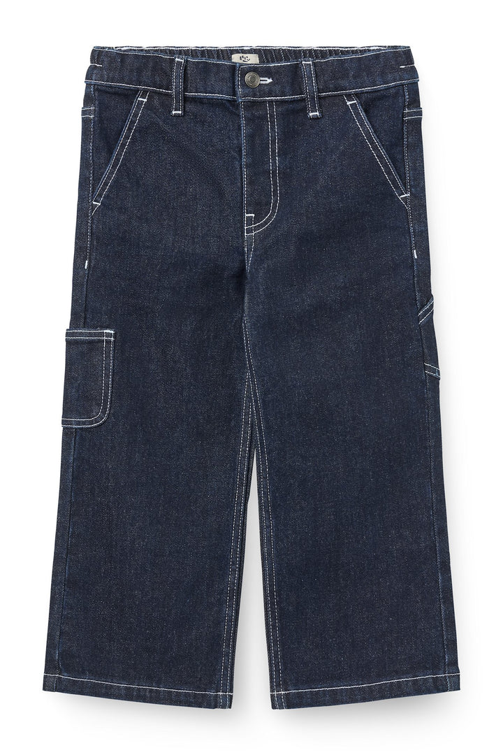 DENIM CARGO BUKSER - RAW DENIM