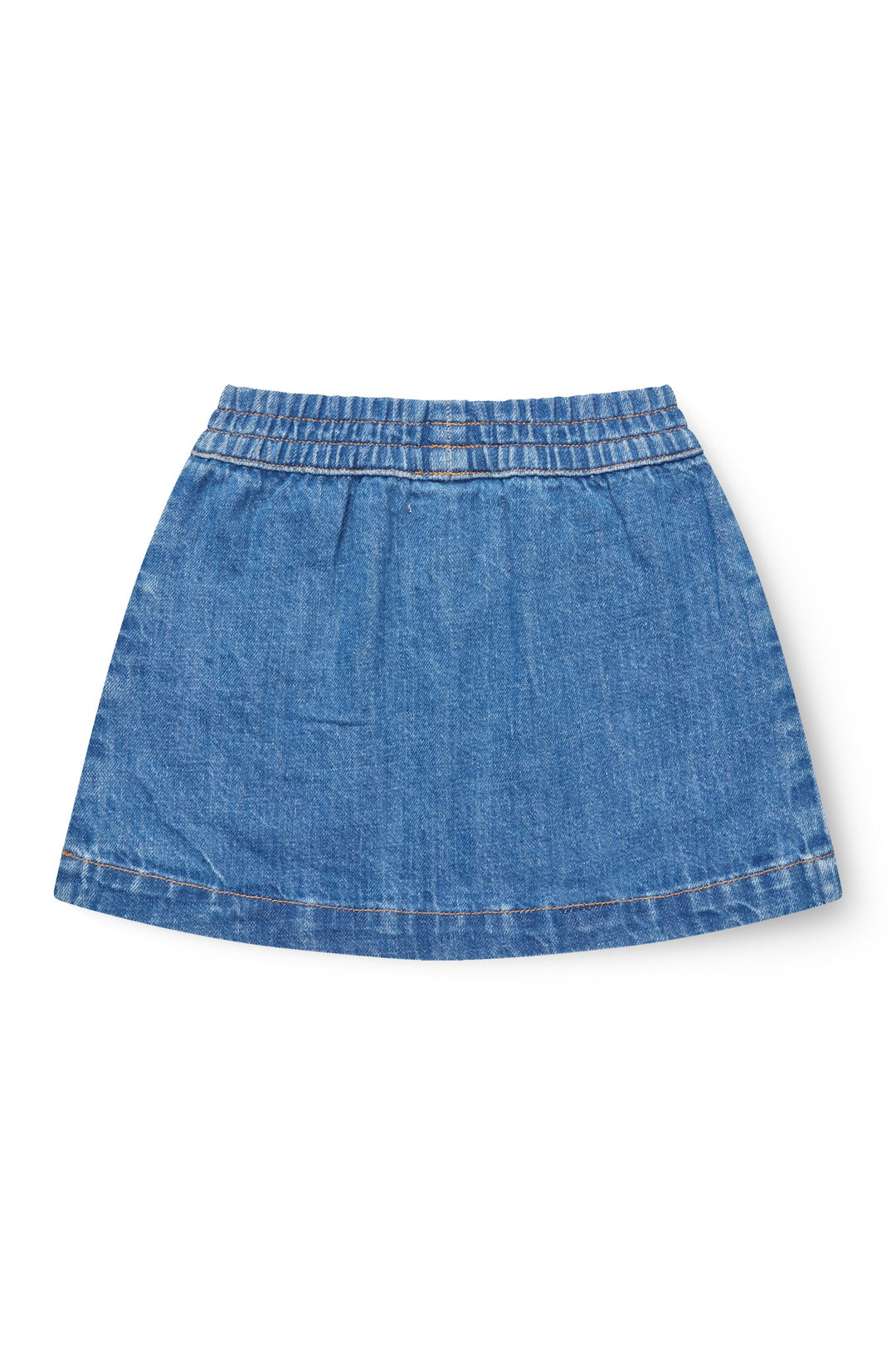 ØKOLOGISK DENIM NEDERDEL - INDIGO BLUE WASHED