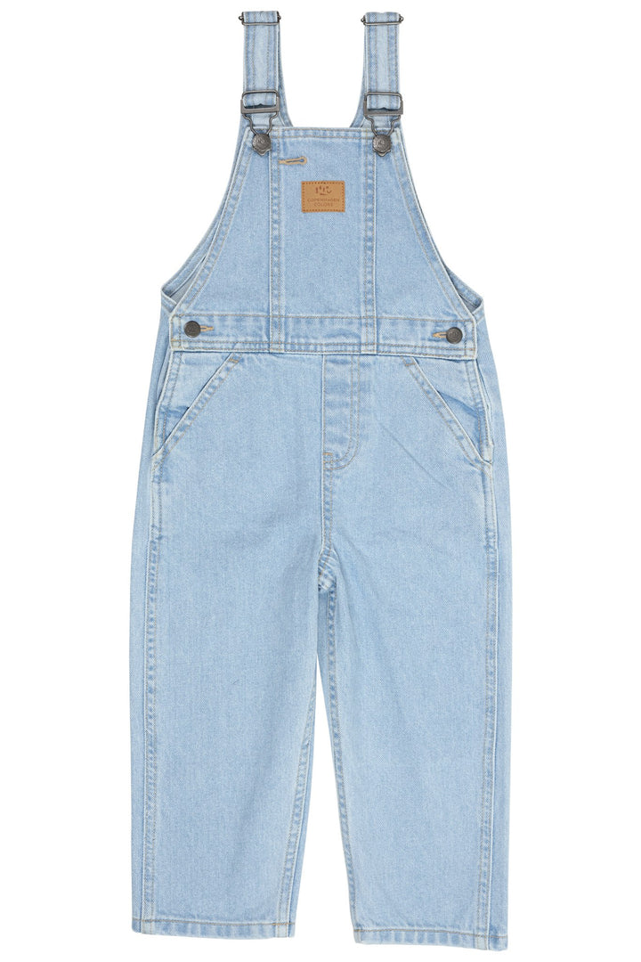 ØKOLOGISKE OVERALLS - SUPER LT BLUE INDIGO WASHED