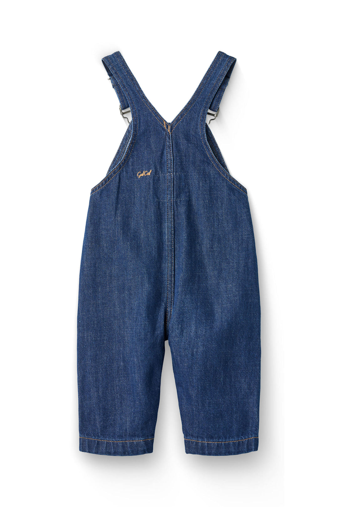 ØKOLOGISKE BABY OVERALLS - DARK INDIGO BLUE WASHED