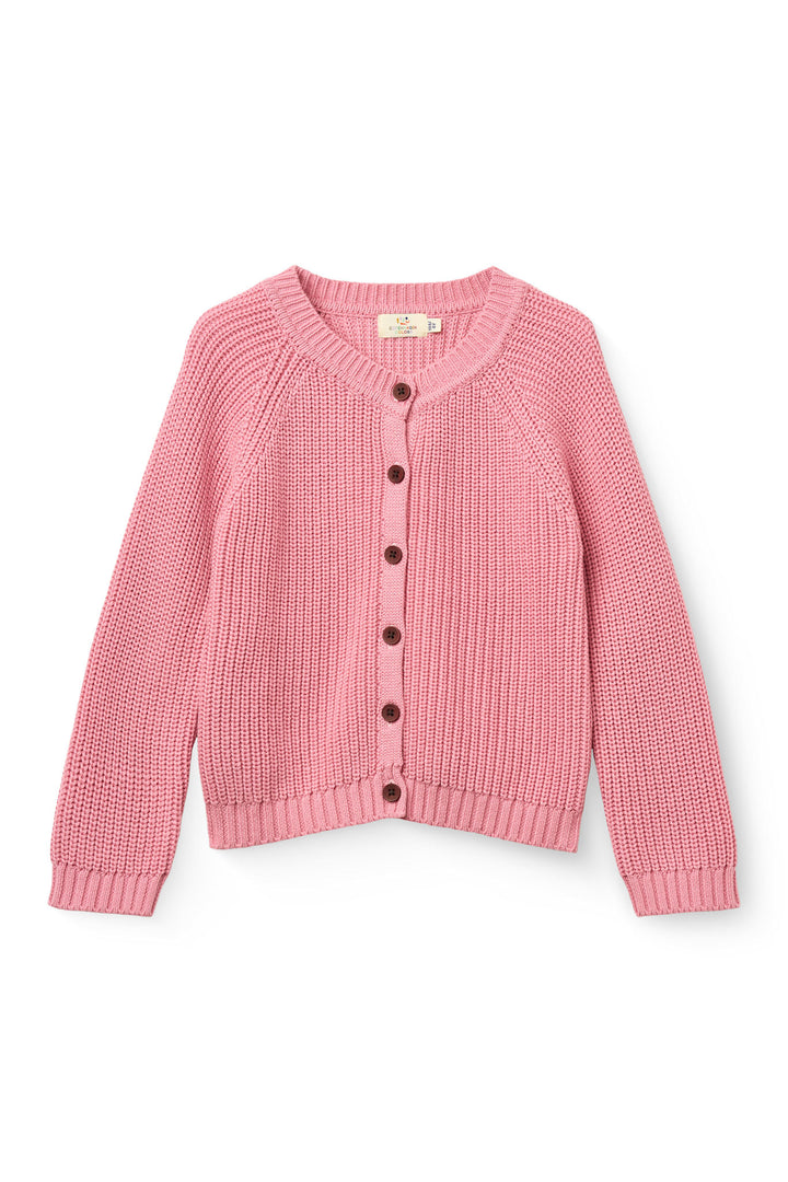 Klassisk Rib Cardigan - Blossom Pink