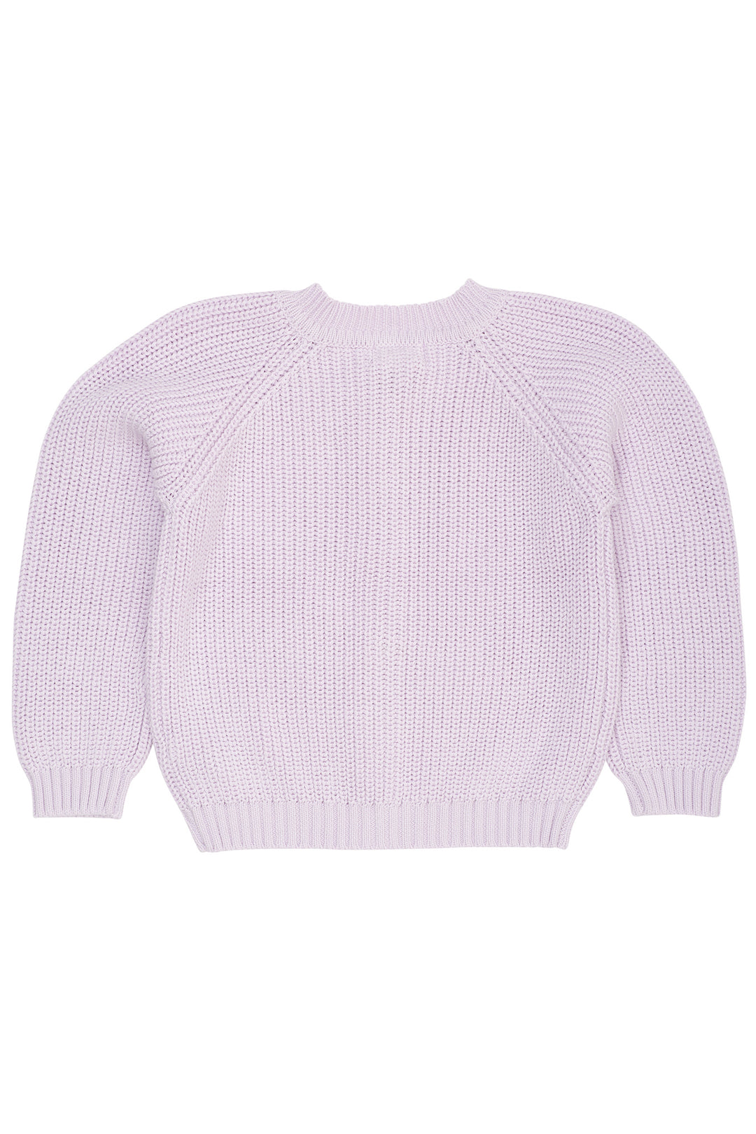 KLASSISK STRIKKET CARDIGAN - LAVENDER