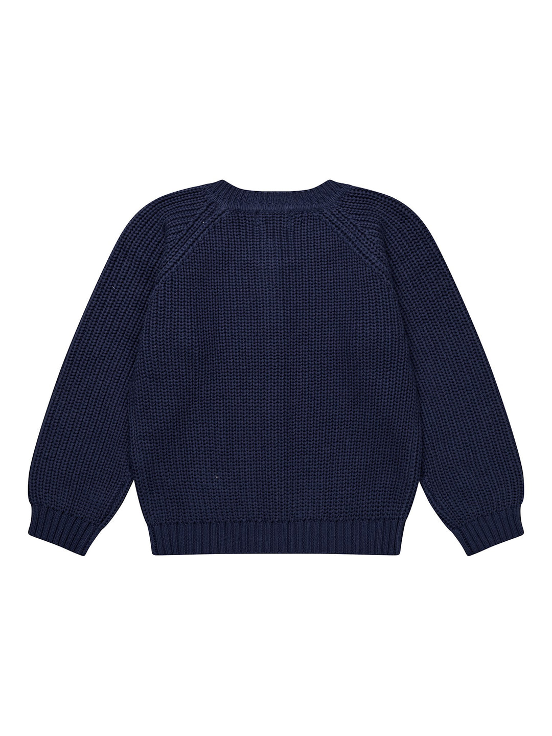 KLASSISK STRIKKET CARDIGAN - NAVY