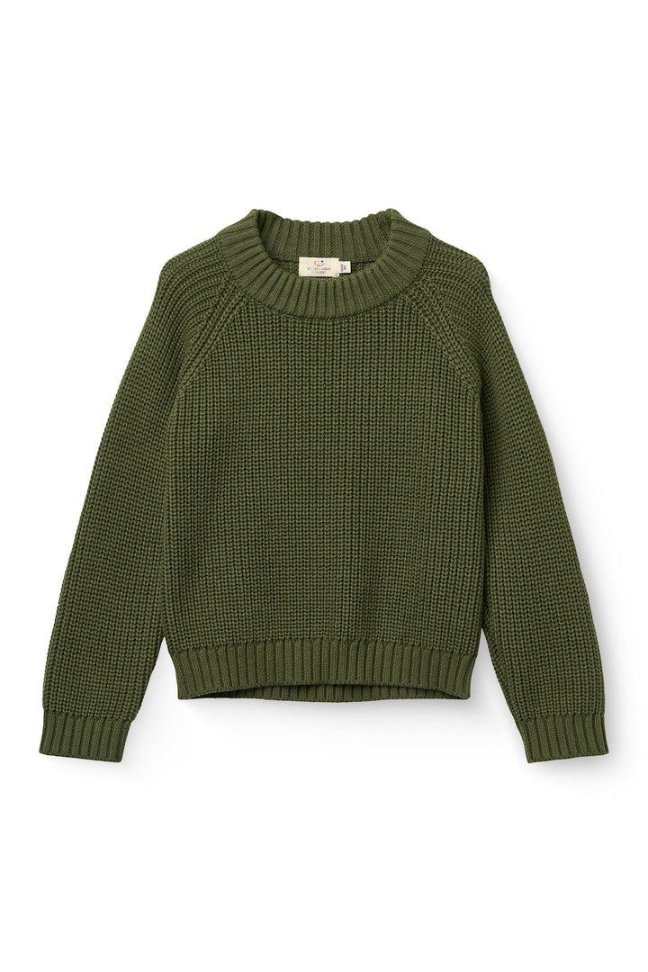 Klassisk rib Sweater - Dk. Green