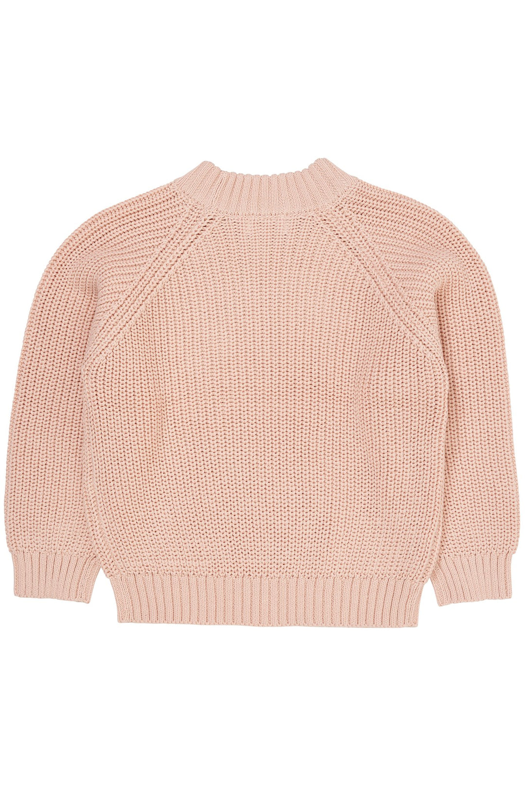 KLASSISK STRIKKET BLUSE - DUSTY ROSE