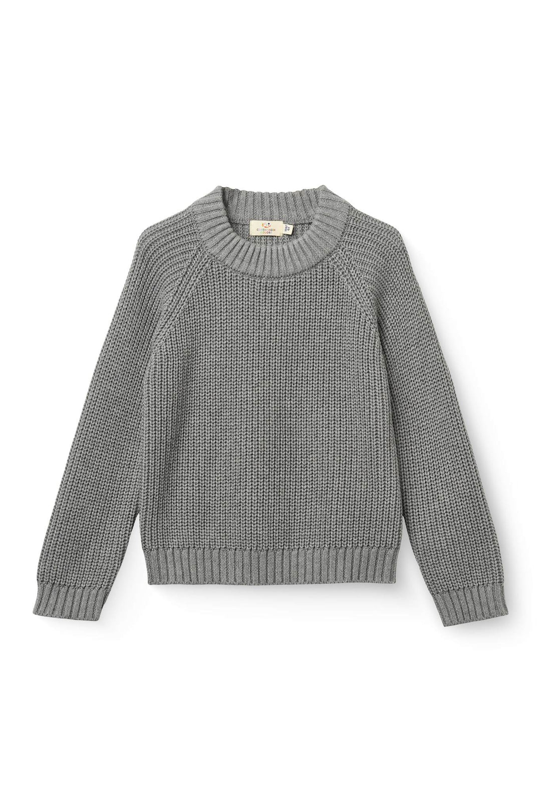 Klassisk rib Sweater - Grey Mel.